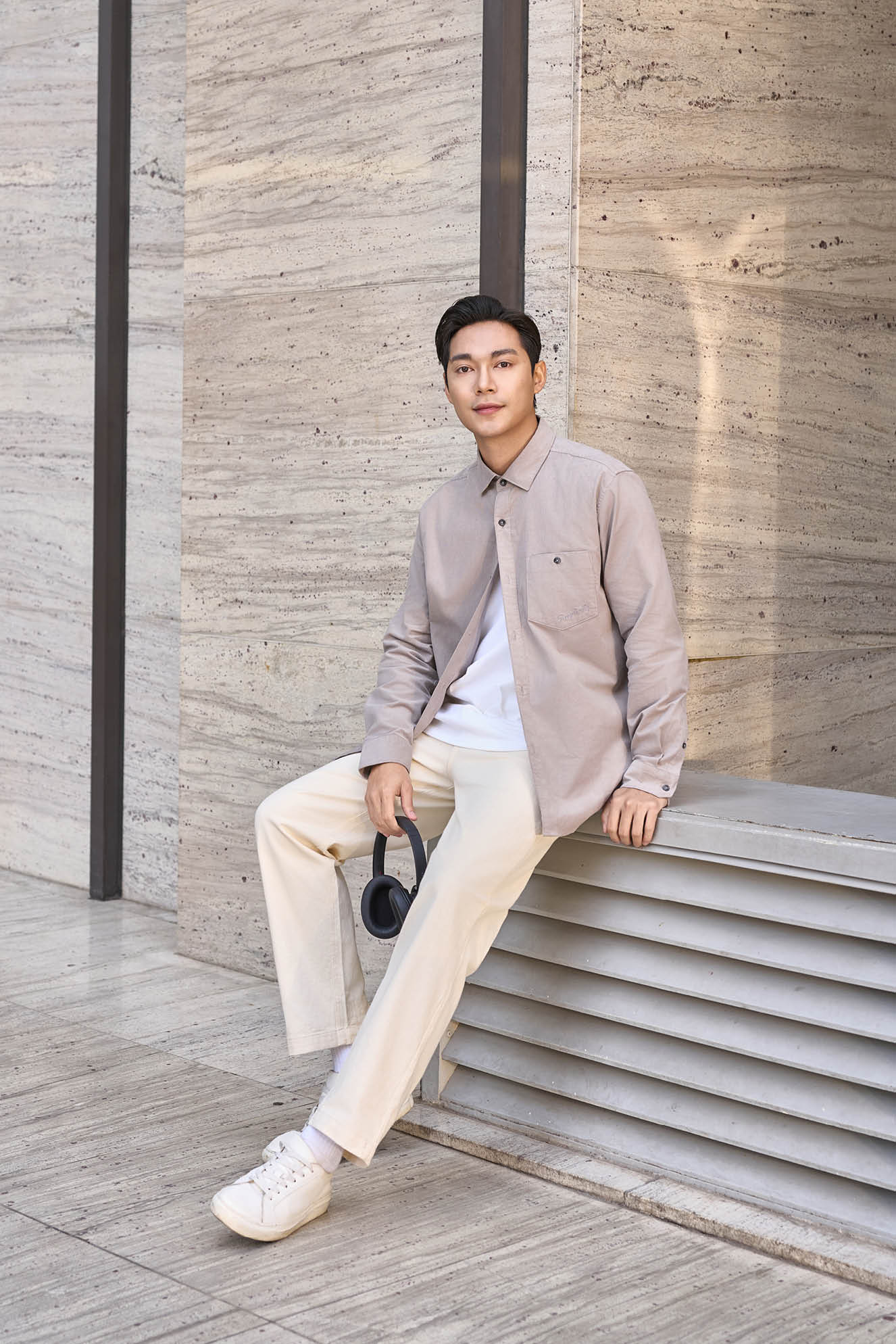 Ảnh của Áo sơ mi nam DT 1 túi ngực 253SM22185-DC44